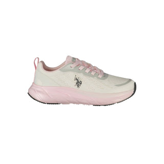 White Polyurethane Women's Sneaker