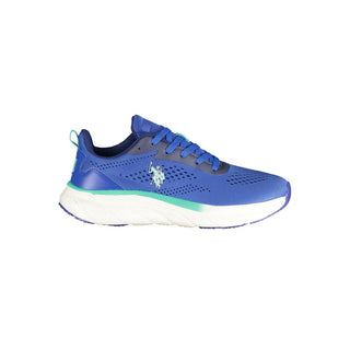 Blue Polyurethane Men's Sneaker