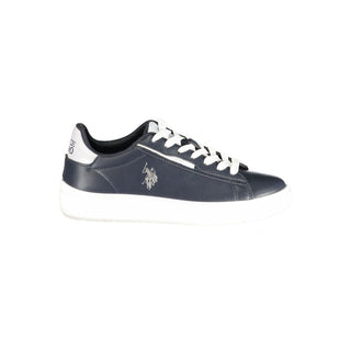 Blue Polyurethane Women's Sneaker