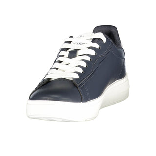 Blue Polyurethane Women's Sneaker