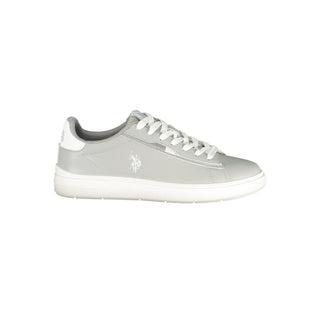 Gray Polyester Men's Sneaker