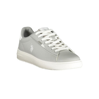 Gray Polyester Men's Sneaker