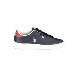 Blue Polyester Men's Sneaker