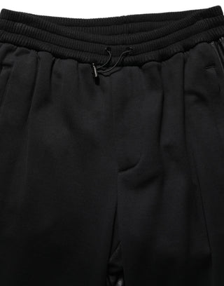 Black Mid Waist Cargo Jogger Sweatpants Pants
