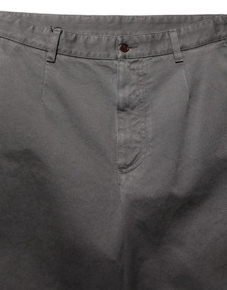 Pantalones de vestir rectos para hombre de cintura media gris oscuro  