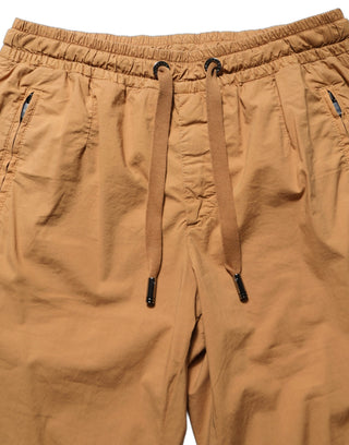 Brown MidWaist Skinny Jogger Sweatpants Pants