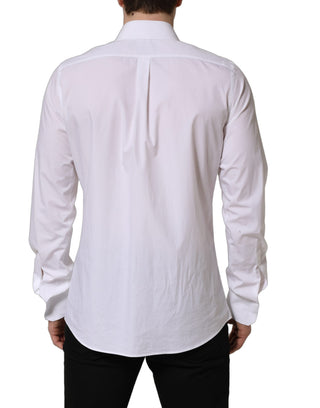 White MARTINI Long Sleeves Men Dress Shirt