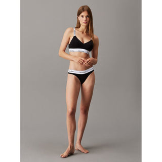 Black Cotton Bra