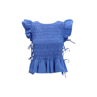 Blue Cotton Blouse