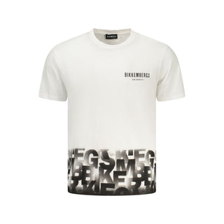 White Cotton Men's T-Shirt