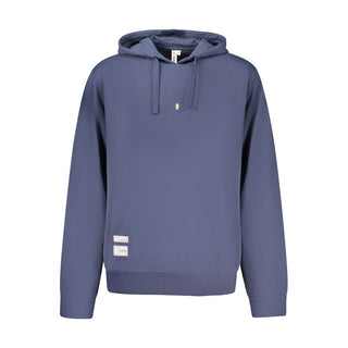 Sudadera con capucha para hombre de algodón azul