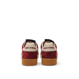 Bordeaux Leather Low Top Sneakers