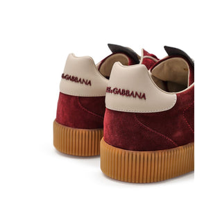 Bordeaux Leather Low Top Sneakers