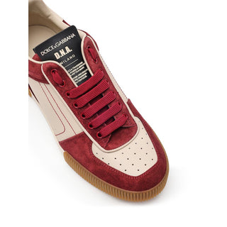 Bordeaux Leather Low Top Sneakers