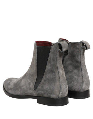 Botines Chelsea de gamuza gris