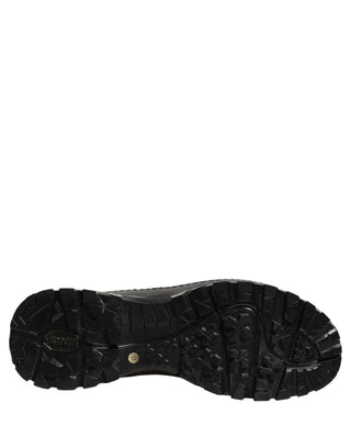 Botas de lluvia de PVC negro para hombre, sin cordones