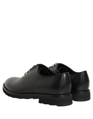 Zapatos formales Oxford de cuero negro para hombre