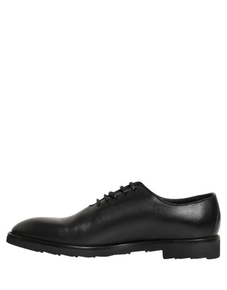 Zapatos formales Oxford de cuero negro para hombre