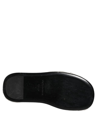 White Faux Fur Flats Men Slides Sandals Shoes