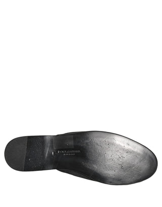 Black Suede Slides Flat Slipper Men Shoes
