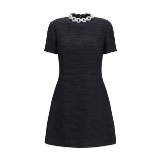 Black Cotton Cocktail Dress