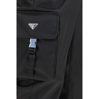 Black Polyamide Athletic Pants