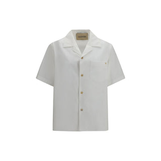 White Cotton Shortsleeve Shirt