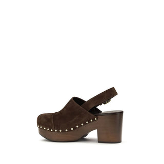Brown Calf Leather Bos Taurus Clogs
