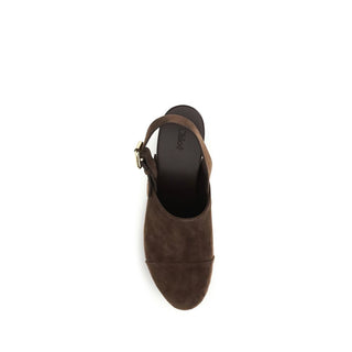 Brown Calf Leather Bos Taurus Clogs
