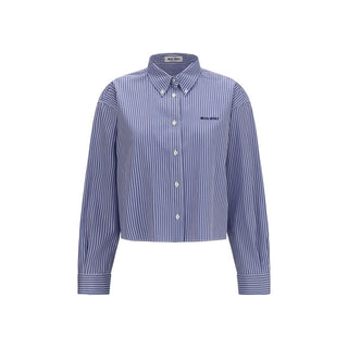 Blue Cotton Dress Shirt