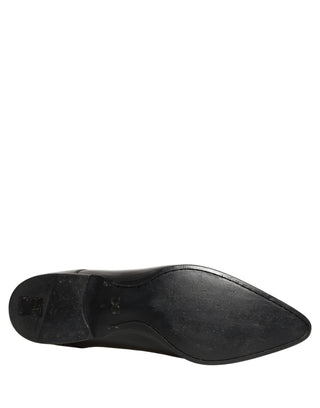 Zapatos formales Derby de cuero negro para hombre  