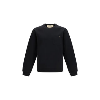 Black Cotton Sweatshirt