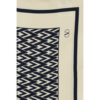 Beige Silk Scarf