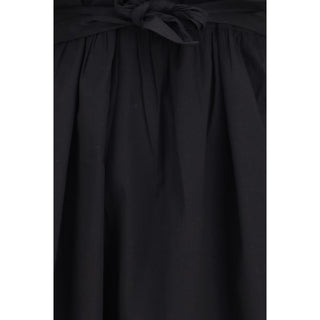 Black Cotton Casual Dress