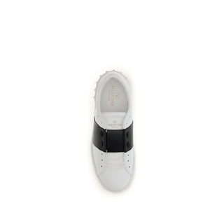 White Calf Leather Bos Taurus Low Top Sneakers