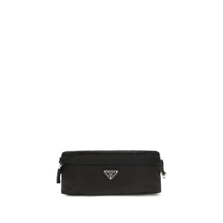 Black Recycled Polyamide Clutch Bag