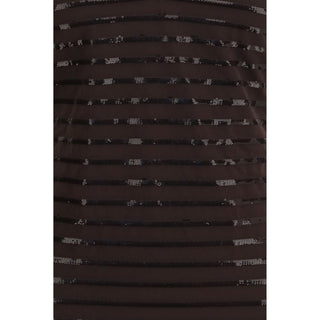 Brown Nylon One-Piece Swimsuit
