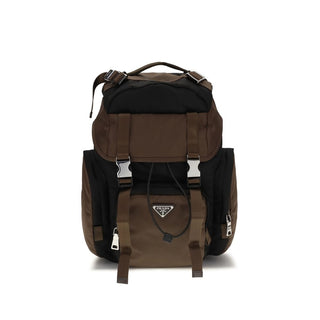 Brown Recycled Polyamide Backpack