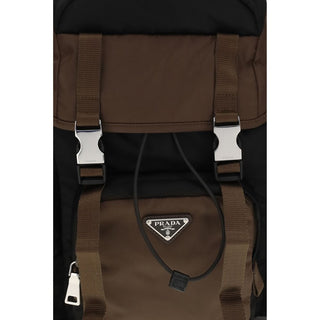 Brown Recycled Polyamide Backpack