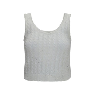 White Linen Tank Tops