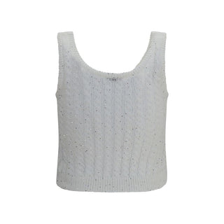 White Linen Tank Tops