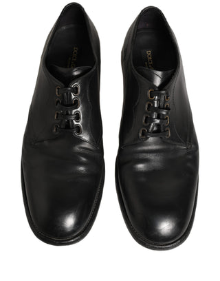 Black Leather Derby Dress Men Formal Shoes