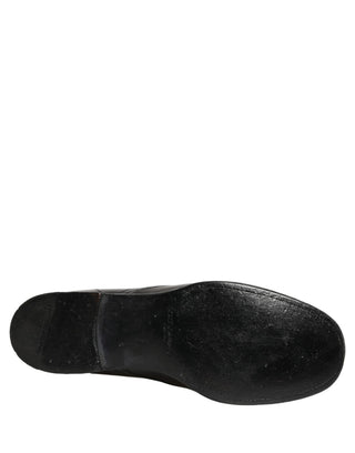 Black Leather Derby Dress Men Formal Shoes