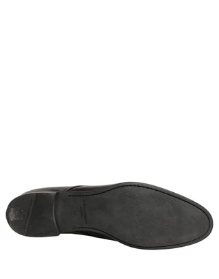 Black Leather Men Derby Dress Formal Shoes