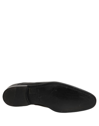 Black Leather Men Derby Dress Formal Shoes