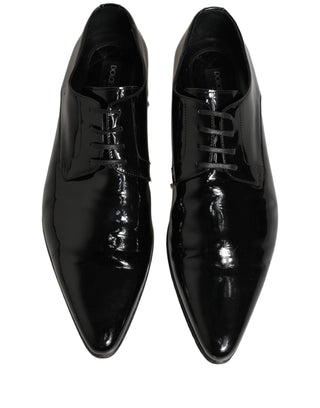 Black Leather Derby Dress Men Formal Shoes