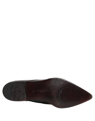 Zapatos formales Derby de cuero negro para hombre