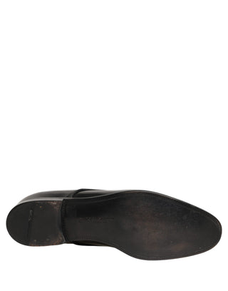 Black Leather Men Derby Dress Formal Shoes