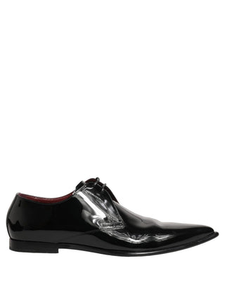 Black Leather Men Derby Dress Formal Shoes