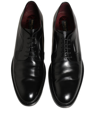 Black Leather Derby Dress Men Formal Shoes